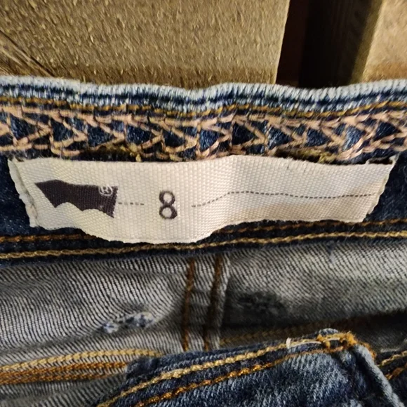 Women's Levi's Blue Denim Shorts. NWOT - Picture 4 of 5